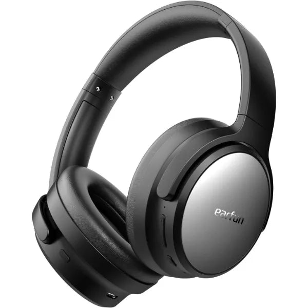 EarFun Tune Pro Active Noise Canceling Headphones, Wireless Bluetooth Headphones with 5 Mics, 120H Playtime, Bluetooth 5.4, Hi-Res Audio, Multipoint Connection, Custom EQ via App, Comfortable Fit