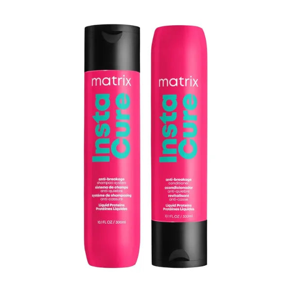 Matrix Instacure Anti-Breakage Shampoo & Conditioner Set – Repairs, Strengthens & Reduces Breakage for Dry, Damaged & Color-Treated Hair (Vegan)