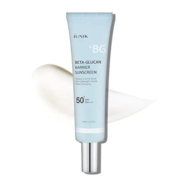 IUNIK Beta-Glucan Water Barrier Moisture Daily Sunscreen Matte & No White Cast SPF 50+ PA++++ Vegan Lifting & Plumping Moisturizing