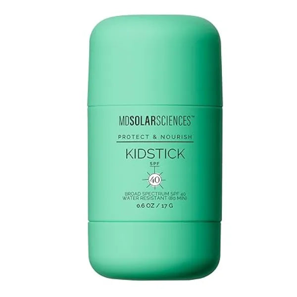 MDSolarSciences Mineral KidStick SPF 40 Gentle Sunscreen Stick for Kids Zinc Oxide, Vitamins C & E Easy Glide On, Broad Spectrum, Fragrance Free, Mess Free Sun Protection 0.6 oz