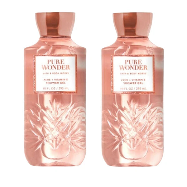 Bath & Body Works Pure Wonder Shower Gel 10 Oz 2 Pack (Pure Wonder)