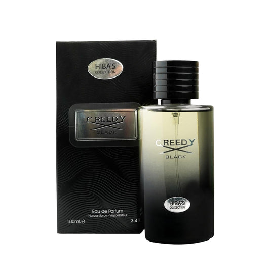 HIBA'S COLLECTION Creedy Black Eau de Parfum Natural Spray for Men - 100ml (3.4 fl oz) - Bold, Sophisticated, and Long-Lasting Fragrance