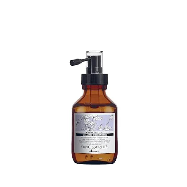 Davines Naturaltech Calming Superactive, Soothing & Relieving for Sensitive Scalp With Blueberry Phytoceuticals Leave In Serum Calms Irritation Instantly, Travel Size, 3.38 Fl Oz