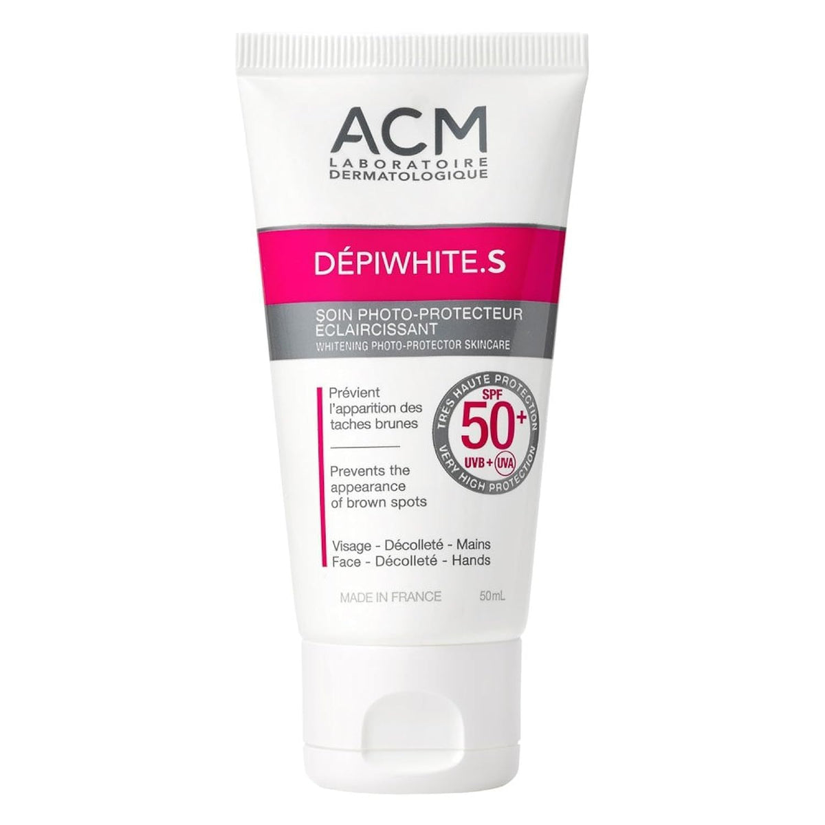 ACM Labo DEPIWHITE S SPF50+ Whitening Photoprotector Lightening Skincare Sunscreen - 50ml