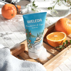 WELEDA Organic Mandarino di Capri Shower Gel Vegan - Natural Cosmetics Limited Edition Unisex Shower with Mandarin/Rosemary Fragrance - Natural Skin Care Shower Soap for Face and Body Cleansing (1 x