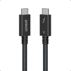 Anker Prime TB5 Cable, 3.3 FT USB C to USB C, 240W Charging Thunderbolt 5 Cable, 80Gbps Data Transfer, Supports 8K/4K Displays, for iPhone 16 Series, MacBook Air, and More