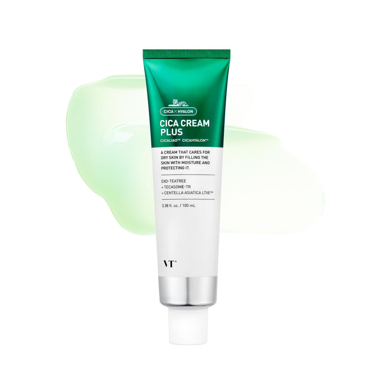 VT COSMETICS Cica Cream Plus | Hydrating & Calming Face Moisturizer with Centella Asiatica, Lightweight Soothing Cream for Acne, Oily, Dry and Sensitive Skin, Korean Skincare for acne prone skin