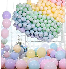 SKY-TOUCH 100 pcs Macaron Latex Party Balloons，Candy Colored Latex Party Balloons For Wedding, Graduation, Kids Birthday Party,Christmas,Baby Shower, Party Supplies, Arch Balloon Tower