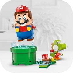 LEGO Super Mario Adventures with Interactive LEGO Mario, Bowser Jr.’s Clown Car Vehicle Set, with Yoshi Toy, Nintendo Gift for 6 Plus Year Old Boys, Girls and Gamers 71439