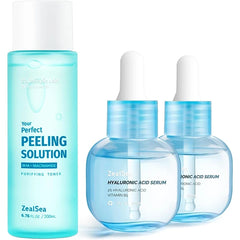 ZealSea Salicylic Acid Toner and Hyaluronic Acid Serum Bundle