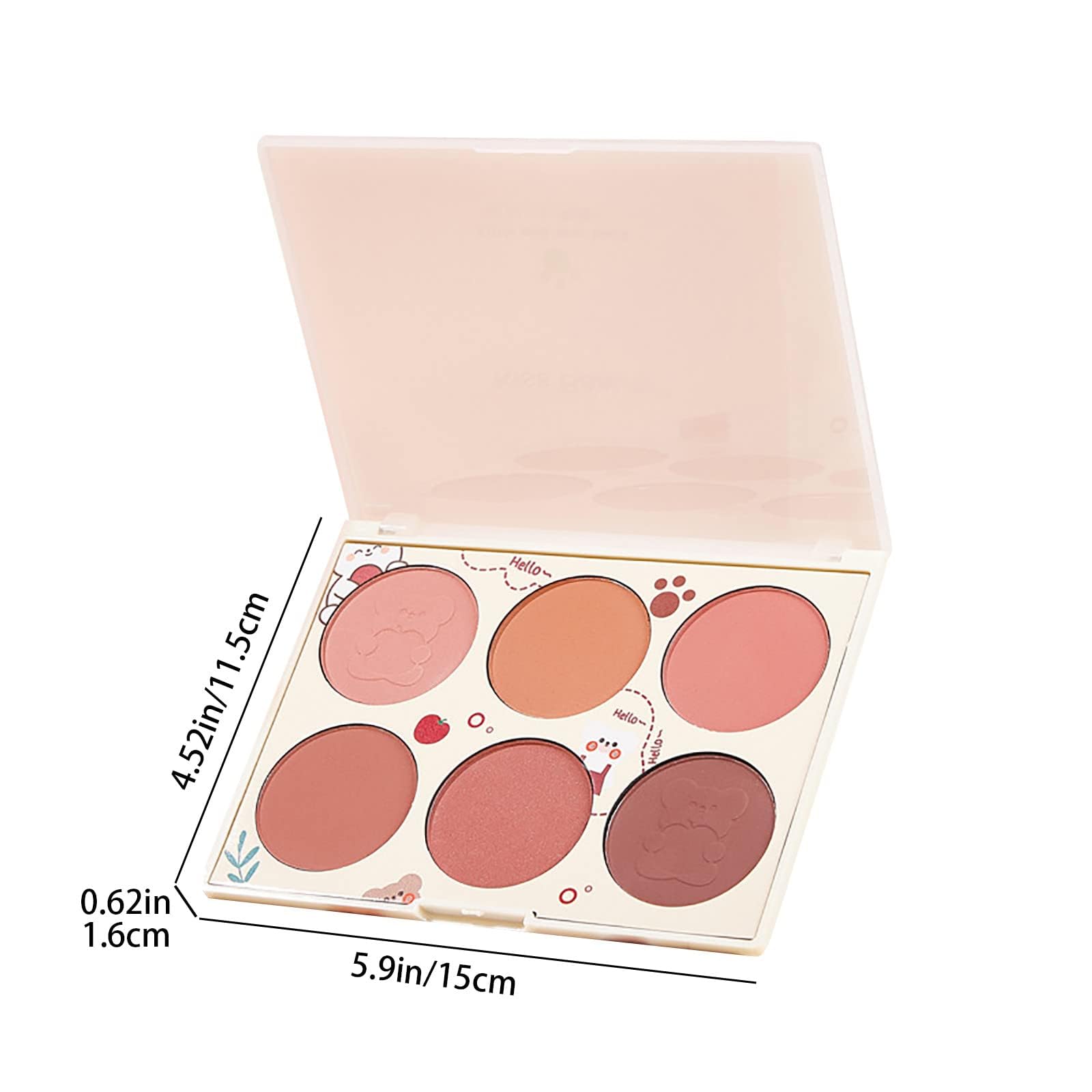 Blushes, Azonee 6 Colors Pearlescent Blushes Powder Bright Facial Blushes Profile And Highlight Blushes Facial Beauty Makeup Blushes Glow on