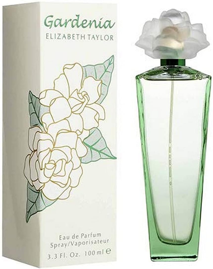 Gardenia by Elizabeth Taylor | Eau de Parfum Spray | Fragrance for Women | Floral, Green, and Musky Scent | 100 mL / 3.3 fl oz