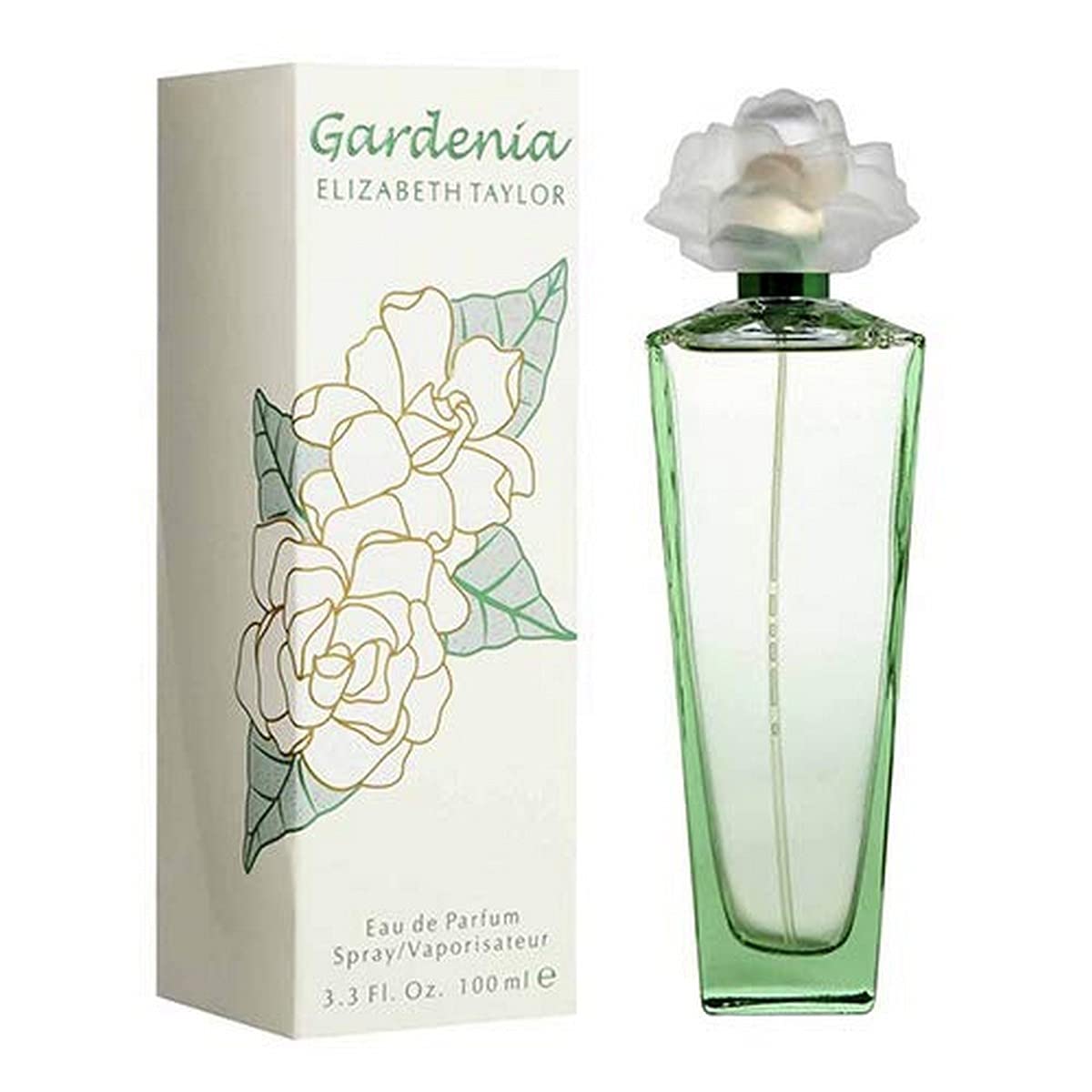 Gardenia by Elizabeth Taylor | Eau de Parfum Spray | Fragrance for Women | Floral, Green, and Musky Scent | 100 mL / 3.3 fl oz