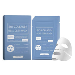 Hydro Cera-nol Real Deep Mask, Overnight Hydrogel Mask, Soothing, Moisturizing, Nourishing, 1.19oz(34g) x 4ea