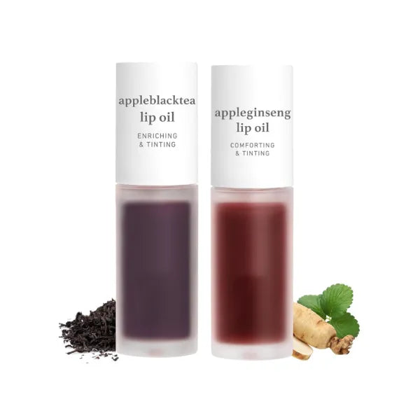 NOONI Korean Vegan Lip Oil Set – Appleblacktea & Appleginseng
