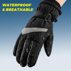 Ski Gloves Men Winter Gloves Warm for Men & Women Waterproof Gloves Touchscreen Snow Gloves Women, 12 Years