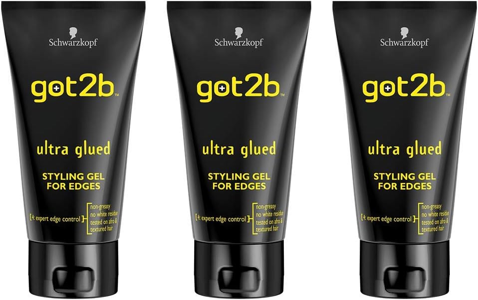 Schwarzkopf got2b Ultra Glued Styling Gel for Edges, 150 ml, Pack of 3