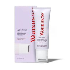Womaness Let’s Neck Serum for Neck Tightening and Lifting - Firming and Tightening Neck Cream with Cooling Roller Applicator - Hydrating Neck Serum to Smooth Wrinkles and Sagging Skin for Women - 50ml