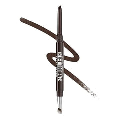 URBAN DECAY 24/7 Liquid Stick Waterproof Eyeliner Smudge Proof, Transfer Proof, Up to 24HR Wear, Dual Ended Retractable Gel Liner with Blending Eye Brush Brown Noise (deep matte brown)