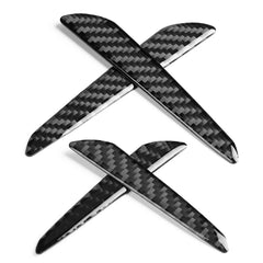 Folany Car Door Edge Guards, 4Pcs Car Bumper Body Protector Trim Guard, Universal Carbon Fiber Automotive Car Protection Door Anti-Collision Strips Trim Cover Stickers Fit for Most Car