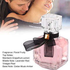 50ML Women's Perfume, Flower Fruity Elegant Fragrance Atomizer Pomelo Strawberry Raspberry Long Lasting Natural Fragrance