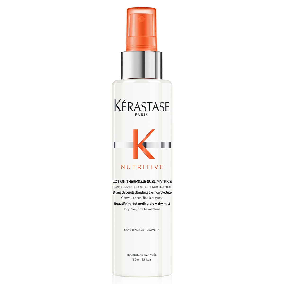 Nutritive Thermaque Keratase Sublimatrice Heat Protectant Lotion for Fine and Dry Hair, 150ml