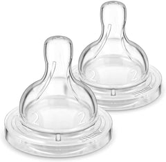 Philips AVENT SCF632/27 Classic + Teat with Slow Flow 1 m +, Multi-Colour, Pack of 2