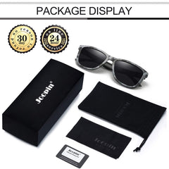Joopin Sunglasses for Men Women, Fashion Polarized Sun Glasses Retro Square Shades UV Protection Driving