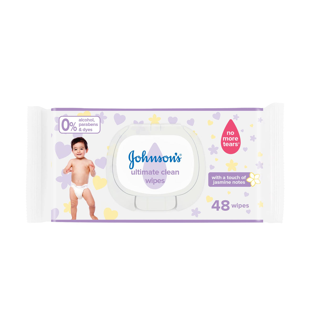 Johnson's Baby Wipes, Ultimate Clean, Pack of 48 Wipes