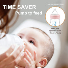 Maymom Wide-Mouth Milk Storage Collection Bottle with Travel Cap and Sealing Ring ; Can Replace Spectra S1 S2 Avent Natural Avent Classic Bottles, Motif Luna, Duo, Twist Bottles, Ameda Mya Bottle; 4pc