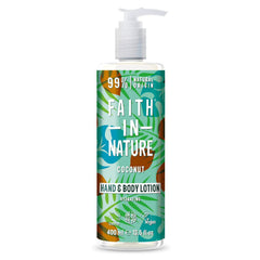 Faith in Nature | 400 ml | Coconut Hand & Body Lotion Hydrating with Shea Butter | 99% Natural Ingredients | Vegan & Cruelty-Free Skincare
