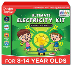Doctor Jupiter Toy Electricity Kit for Boys & Girls Ages 7-8-9-10-11-12-13-14 | Birthday Gifts for 7+ Year Old Kids | Learning & Education toys