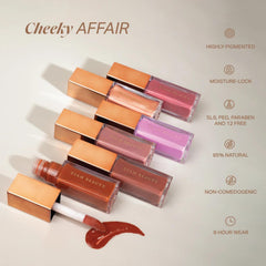 Diam Beauty Cheeky Affair Liquid Blush - Cinnamon Swirl | Unisex Beauty Blush | Hydrating | Long Lasting Liquid Blush | One dot pigment | Non Comedogenic | 10.4ml (Brown)