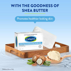 Cetaphil Cleansing & Moisturising Syndet Soap Bar, Pack of 6 - 75g