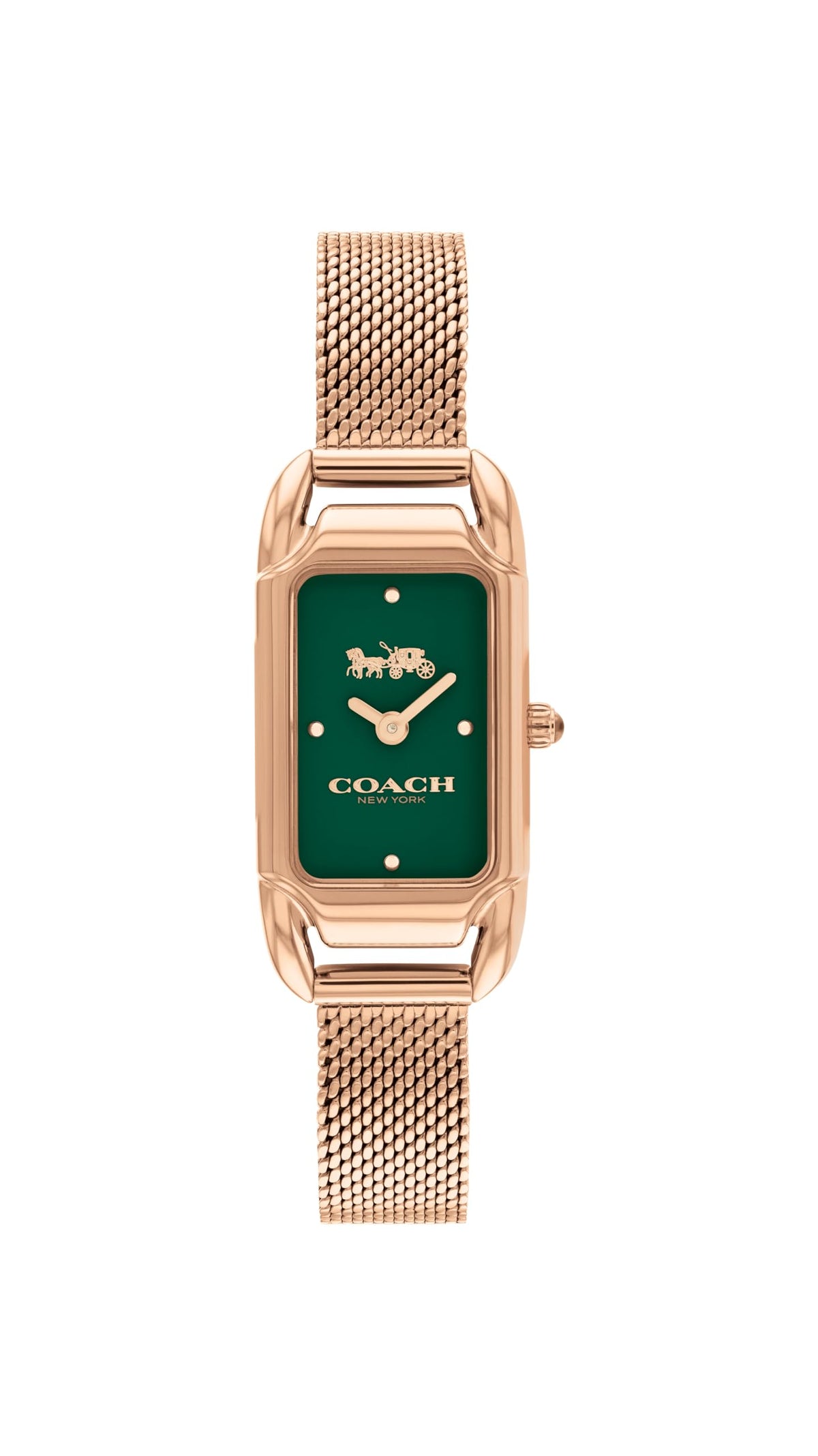 Coach CADIE Women's Watch, Analog-Gold / Green