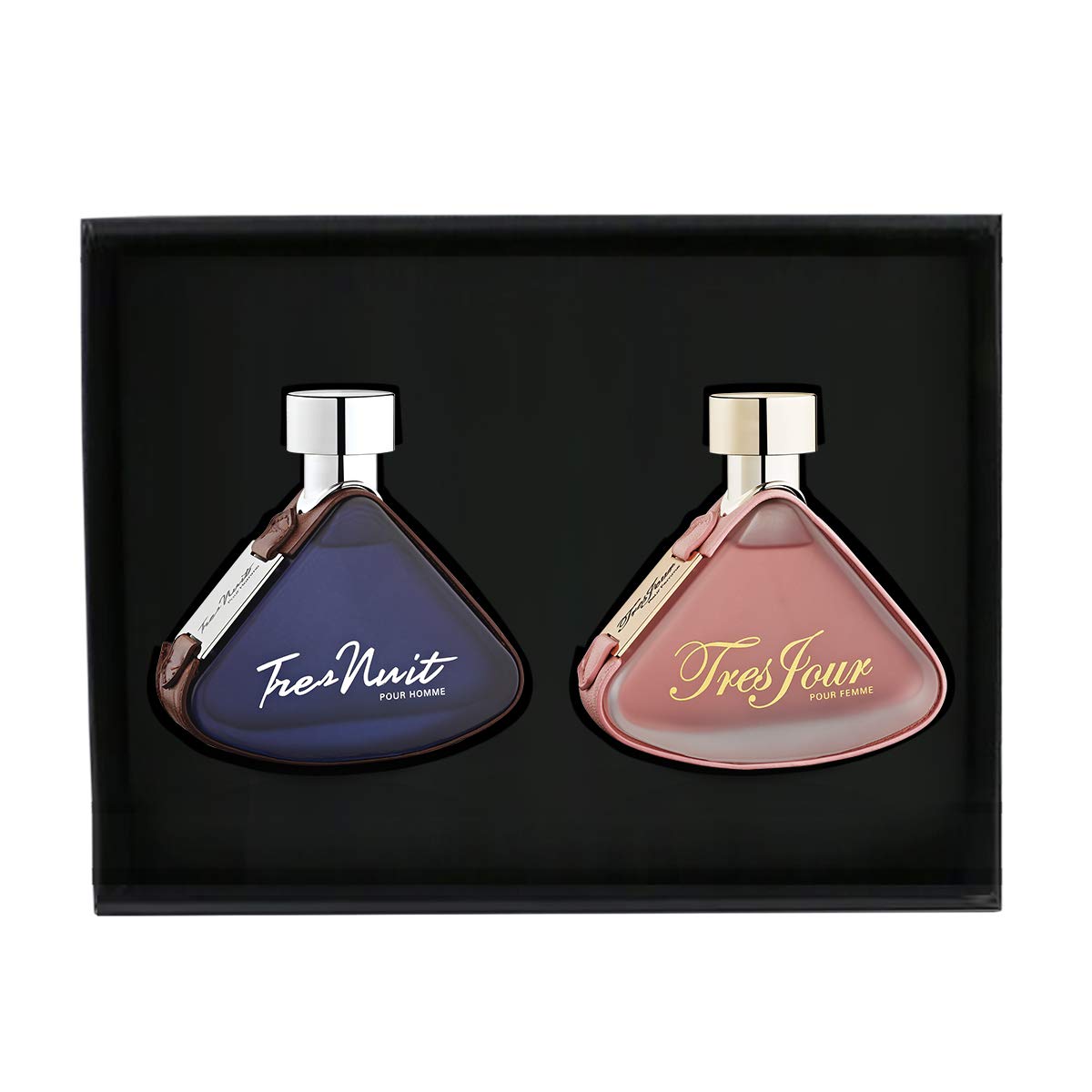 Armaf 2 Piece Perfume Set, Tres Nuit 105ML Eau De Toilette For Him Blue & Tres Jour 105ML Eau De Parfum For Her Pink