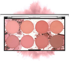 SYOSI Blush Palette, 8 Colors Face Blush Palette, Highlight Blush Palette, Professional Blusher Powder Palette Face Cosmetic Makeup