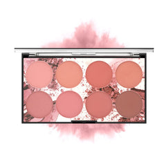 SYOSI Blush Palette, 8 Colors Face Blush Palette, Highlight Blush Palette, Professional Blusher Powder Palette Face Cosmetic Makeup