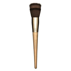 Clarins Multi Use Foundation Brush Multi Purpose Flared Brush Blends Liquid, Cream and Powder Formulas With Sheer, Flawless, and Natural Looking Results Ultra Soft Synthetic Fibers