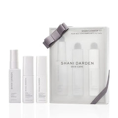 SHANI DARDEN SKIN CARE Starter Set, Travel Size Cleansing Serum, Retinol Reform Anti Aging and Lactic Acid Face Serum for the Appearance of Glowing and Smooth Skin (3 Pack)