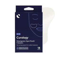Curology Emergency Spot Patch Clusters for Breakouts, Stocking Stuffer Gifts, Fast Acting Large Hydrocolloid Pimple Patches for Face, Oil Absorbing, 14 Count