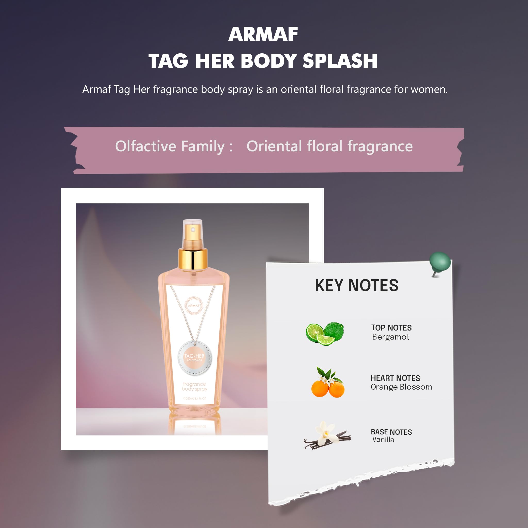 ARMAF Tag Her Body Splash For Women - 250Ml