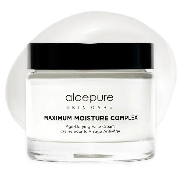 Aloette Maximum Moisture Anti-Aging Face Cream - Age Defying Anti-Wrinkle Facial Cream with Moisturizing Shea Butter & Aloe Vera - Hydrating Moisturizer for Fine Lines & Wrinkles - All Skin Types