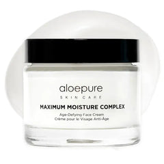 Aloette Maximum Moisture Anti-Aging Face Cream - Age Defying Anti-Wrinkle Facial Cream with Moisturizing Shea Butter & Aloe Vera - Hydrating Moisturizer for Fine Lines & Wrinkles - All Skin Types