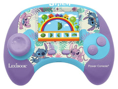 Lexibook, Disney Stitch Power Console® - Educational bilingual game console with 100 activities in English/French
