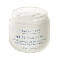 Bioelements SPF 50 FaceScreen, Antioxidant, Broad-Spectrum SPF 50 Sunscreen Moisturizer, Vegan, Gluten Free, Never Tested on Animals - 2.3 oz