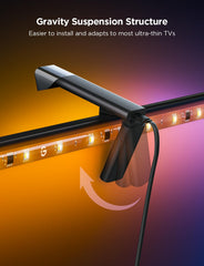 Govee 3-Lite TV Backlight with Fisheye Correction Function, Syncs with 55-65 inch TVs, RGBICW LED Backlight, 3.6m Wi-Fi with Camera, 4 Colors in 1 LED Beads, Sound and App Control, Adapter