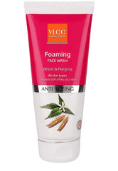 Vlcc Foaming Face Wash Wheat and Margosa, Anti Agening All Skin Type,Cleanses & Purifies Skin 100ml