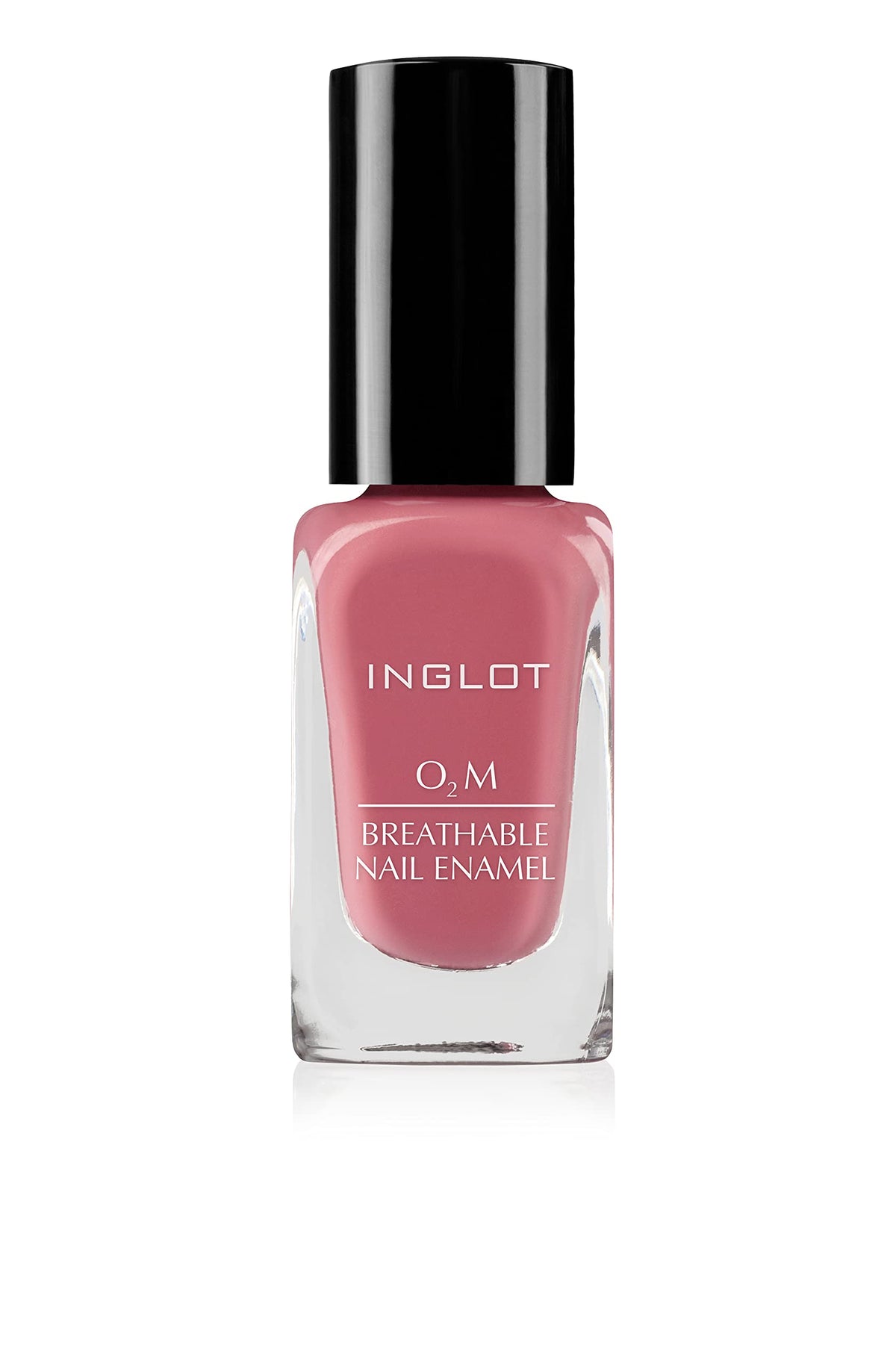 Inglot Cosmetics O2M Nail Polish, Breathable, Quick Dry, Vegan Formula, Beauty Halal, 12 ml, Color: Pink 681