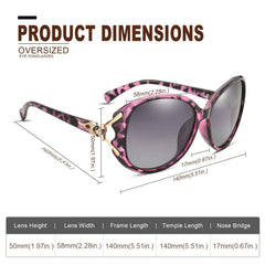FIMILU Sunglasses for Women Trendy Polarized Sunglasses Oversized Big Sun Glasses Ladies Shades UV Protection